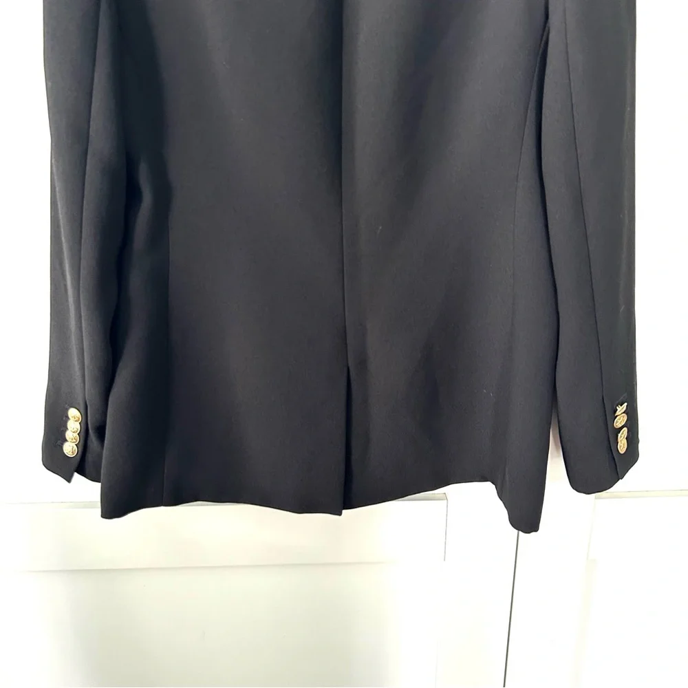 J. Crew Women's Black City Crepe Willa Blazer‎ in Size 2
